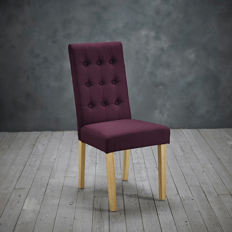 Roel Chair Plum (Pack of 2)