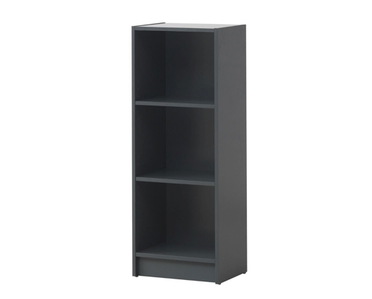Traditional Medium Narrow Bookcase-Dark Grey