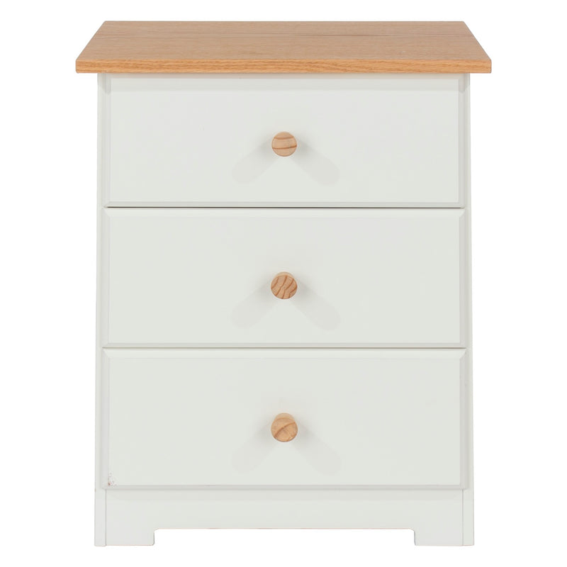 Colorado 3 Drawer Bedside Cabinet