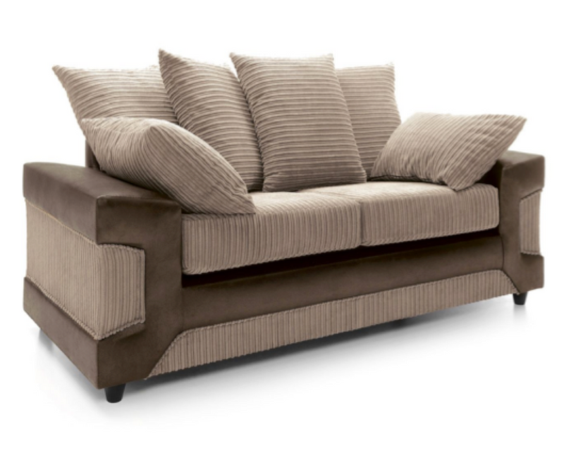 Dino 3 Seater Sofa - Brown & Beige