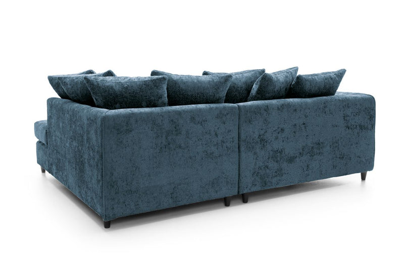 Heidi Right Hand Facing Corner Sofa - Dark Blue