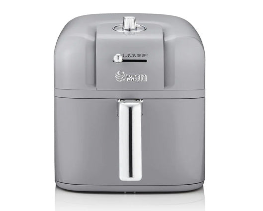 Swan 6L Retro Manual Air Fryer Grey