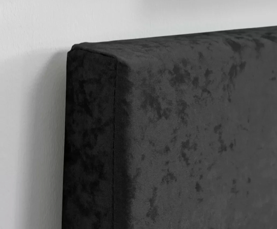 Beda Black Crushed Velvet Small Double