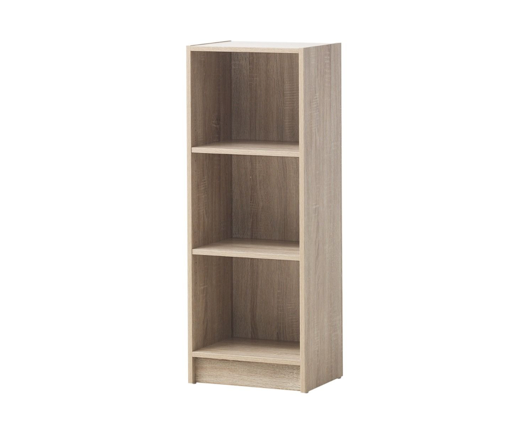 Traditional Medium Narrow Bookcase-Oak
