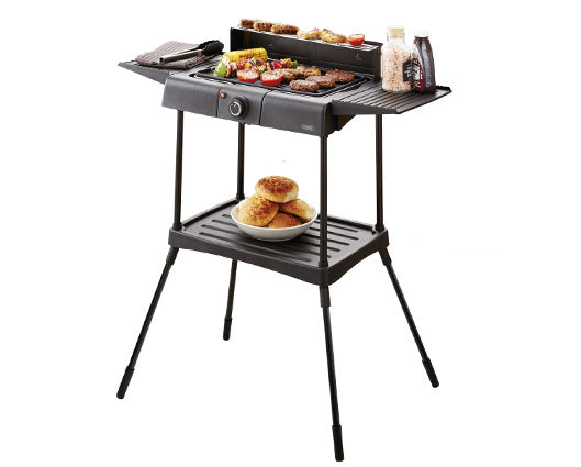 Tower Standing Electric BBQ Grill Black