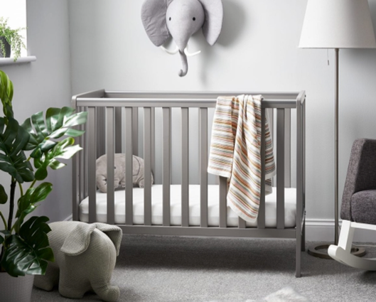 Space Saver Cot-Taupe Grey