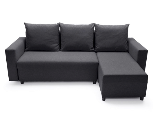 Otto Right Hand Facing Corner Sofa - Black