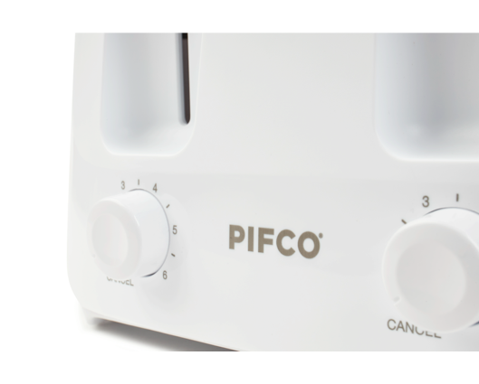 PIFCO 4 Slice Toaster White