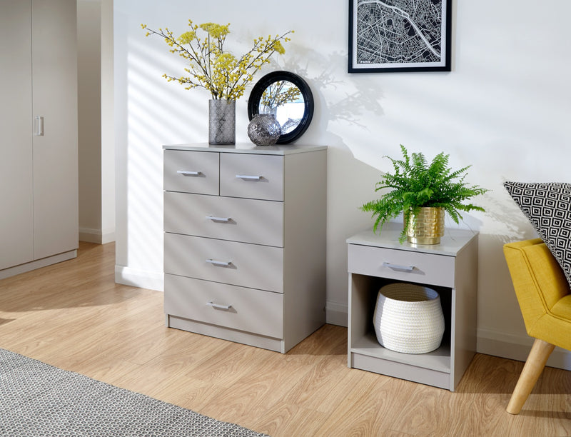Panama 4 Piece Bedroom Set-Grey
