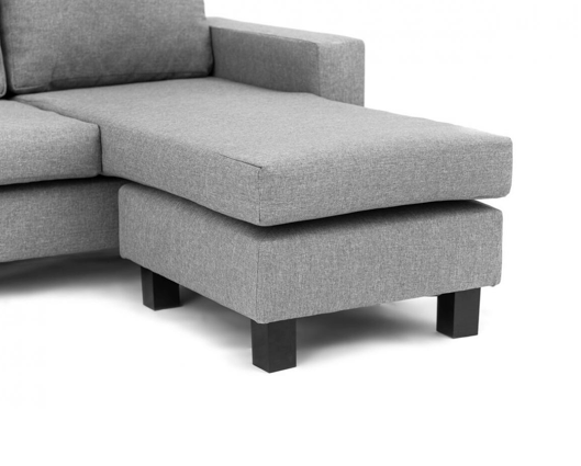 Capri Right Hand Facing Corner Sofa - Light Grey
