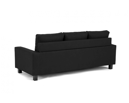 Cora Right Hand Facing Corner Sofa - Black