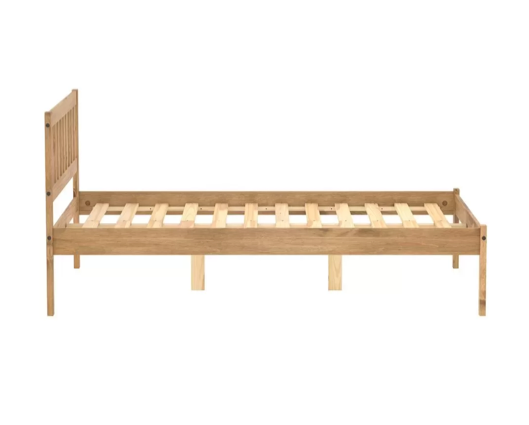 Lisbon Small Double Bed - Pine