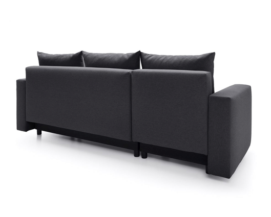 Otto Left Hand Facing Corner Sofa - Black