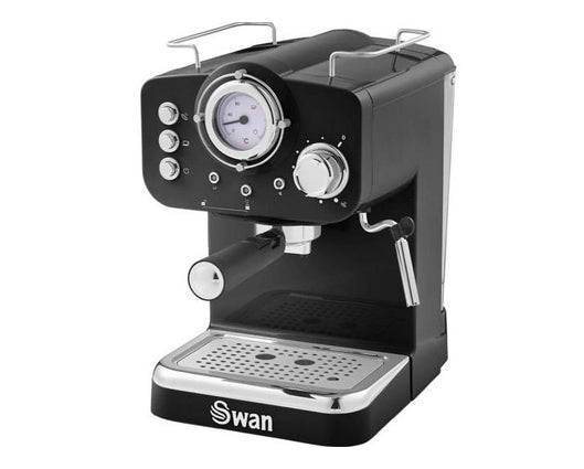 Swan SK22110BN Retro Pump Espresso Coffee Machine Black