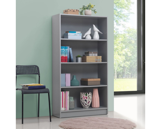 Traditional Tall Bookcase-Grey