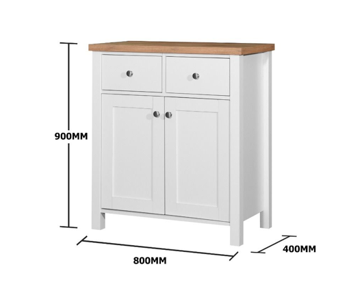Shannon Compact Sideboard 2 Doors & 2 Drawers