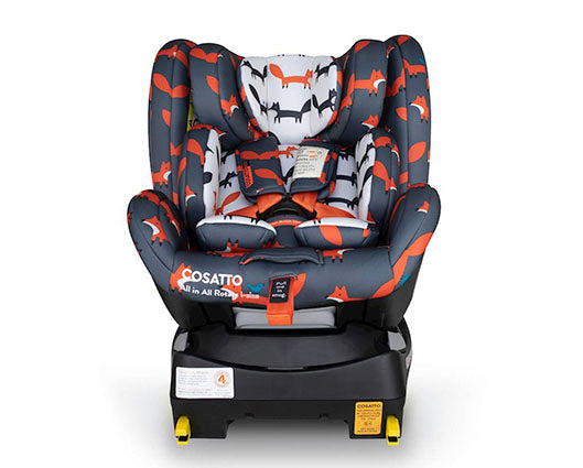 All in All Rotate i-Size 0+/1/2/3 Car Seat Charcoal Mister Fox