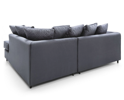 Chicago Right Hand Facing Corner Sofa - Dark Grey