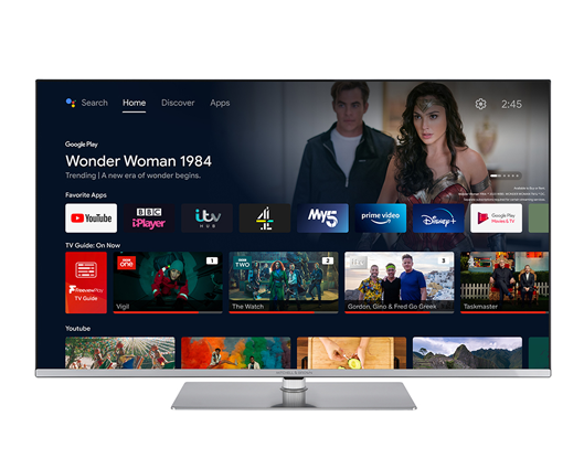 Mitchell & Brown JB-55QLED1811 55" QLED Freeview 4K UHD Smart Android TV with Speaker