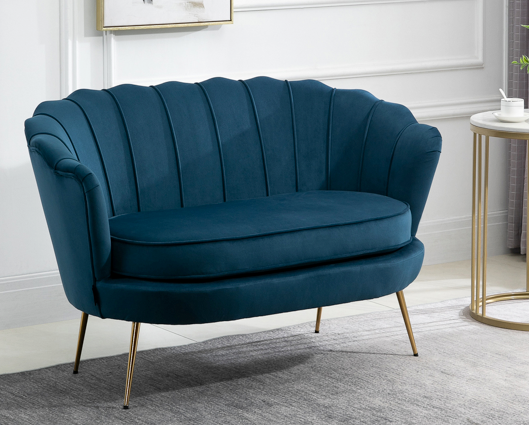 Adella 2 Seater Sofa - Blue