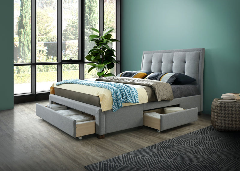 Sienna Double Bed-Grey