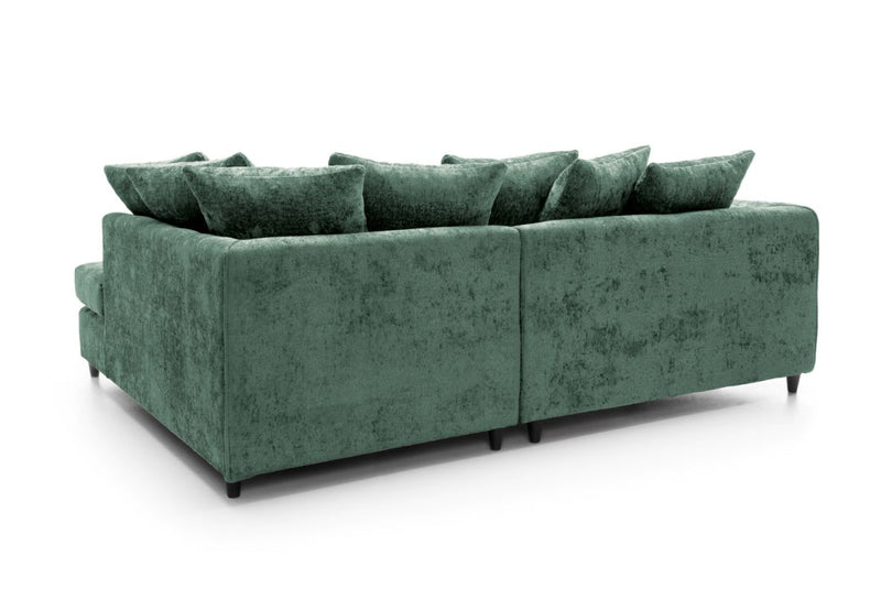 Heidi Right Hand Facing Corner Sofa - Rifle Green