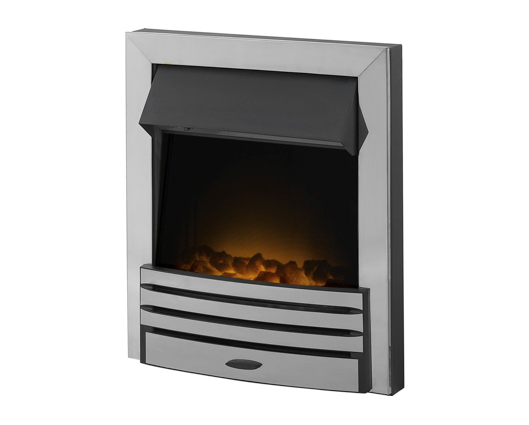 Adam Eclipse Electric Fire in Chrome