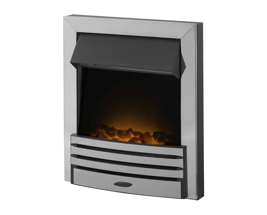 Eileene Electric Fire in Chrome