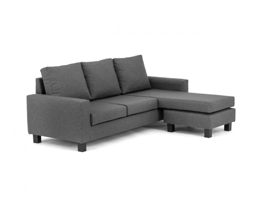Cora Right Hand Facing Corner Sofa - Dark Grey