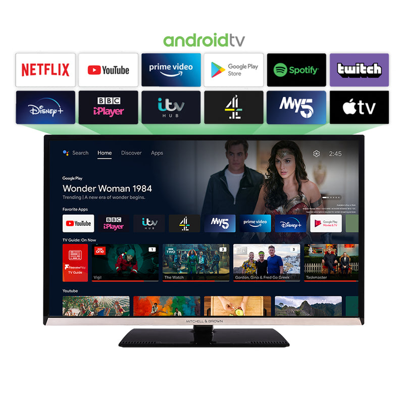 Mitchell & Brown JB-24SM1811A 24" LED Freeview HD Ready Smart Android TV