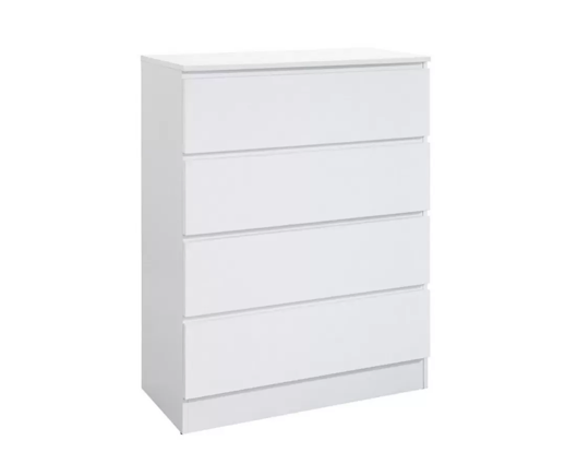 Oslo4 Drawer Chest- White