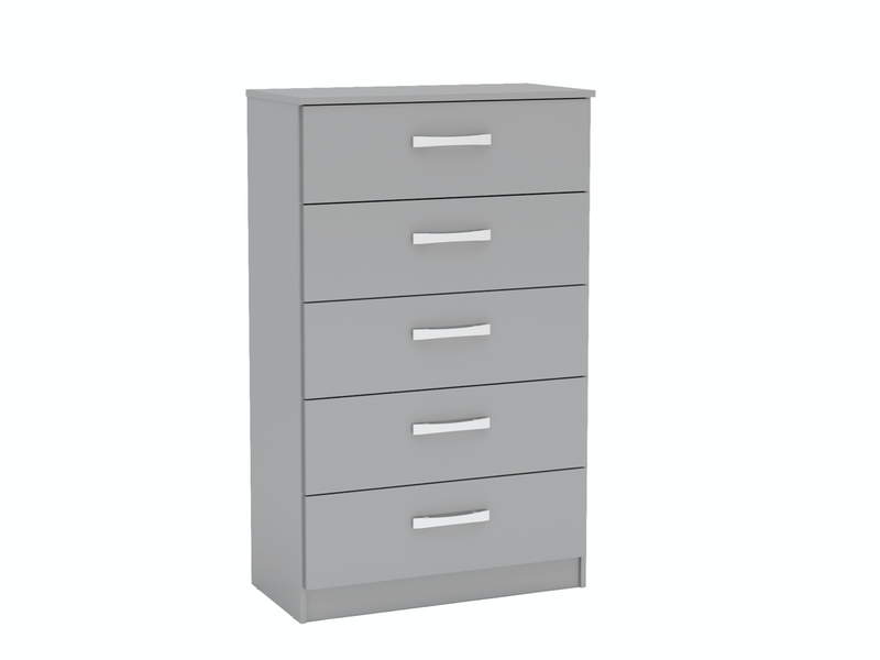 Lynx 5 Drawer Chest-Grey