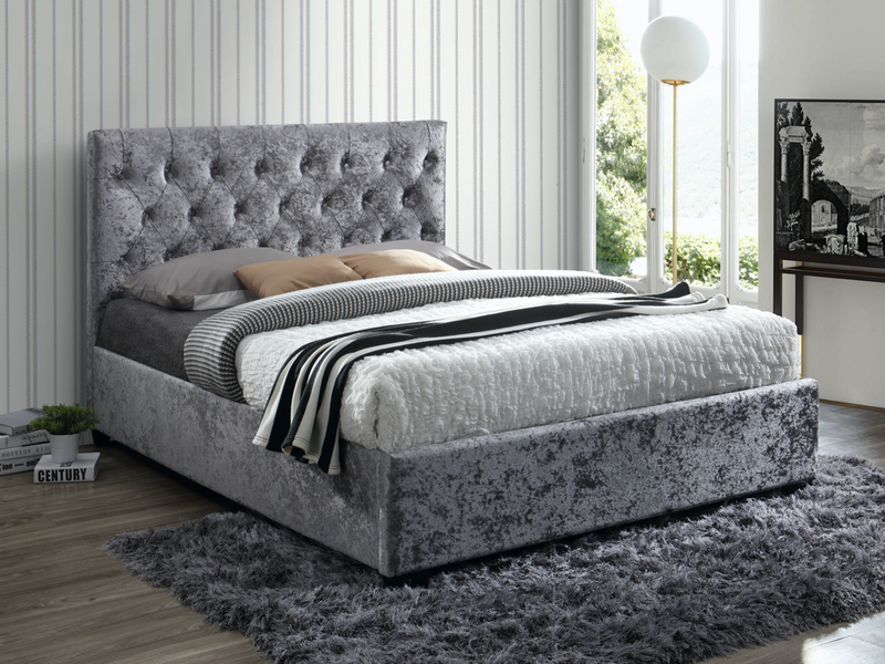 Cai Double Bed - Steel