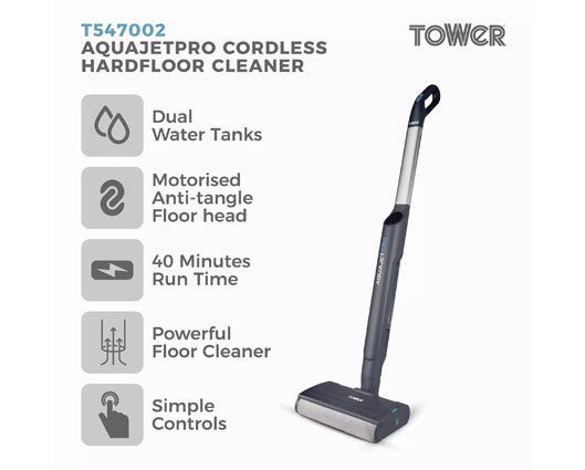 Tower Aquajet Cordless Hard floor Cleaner