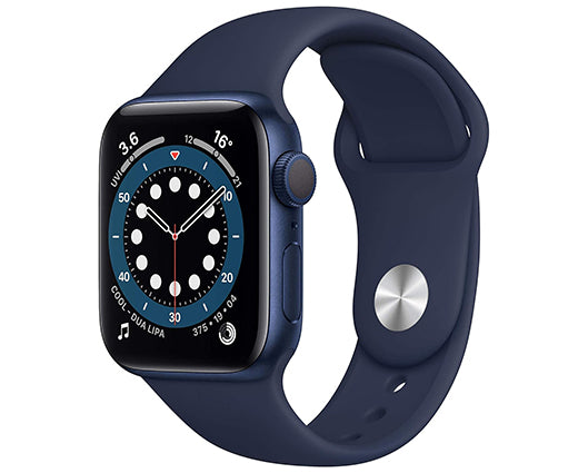 Refurbished Apple Watch Series 6 40mm Blue Aluminium Case with Blue Sports Band