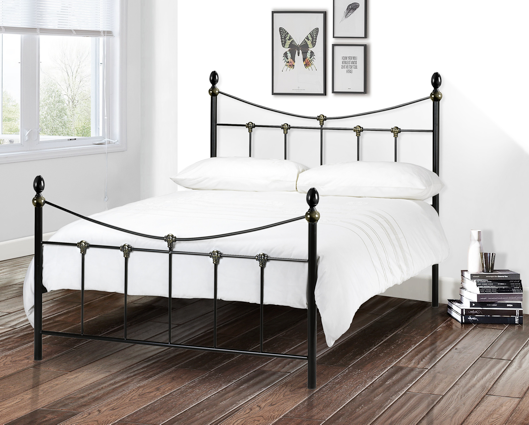 Rochelle Bed King Black / Gold