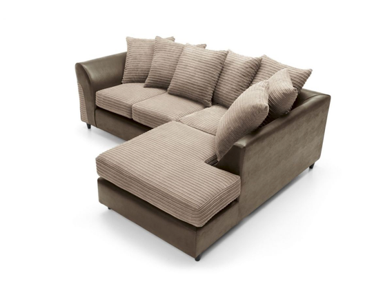 Harvey Right Hand Facing Corner Sofa - Brown