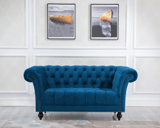 Chester 2 Seater Sofa - Midnight Blue