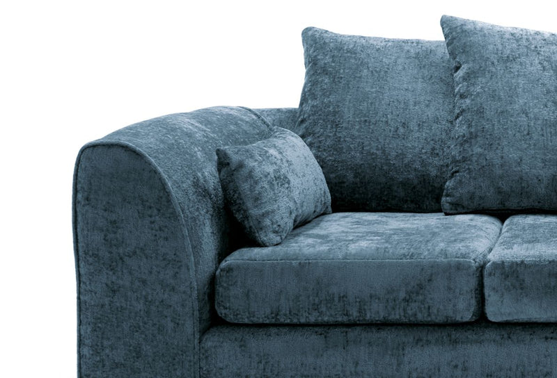 Harriet Right Hand Facing Corner Sofa - Dark Blue