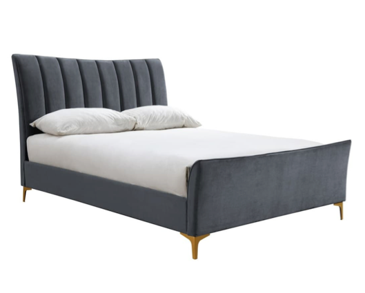 Cora King Size Bed - Grey