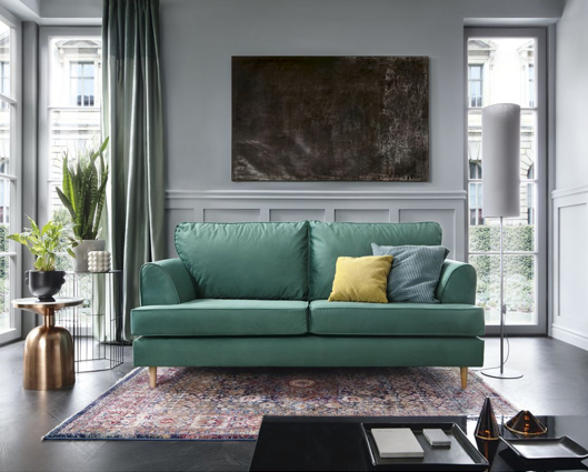 Hollie 3 Seater Sofa - Forest Green