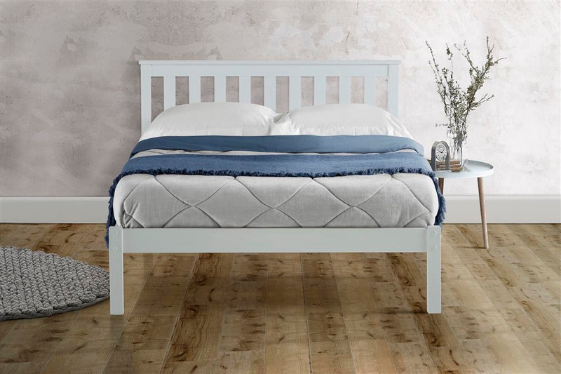 Desmond Small Double Bed - White