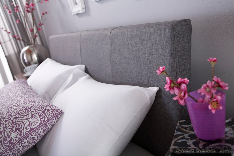 Axn Double Ottoman-Grey Fabric Bed