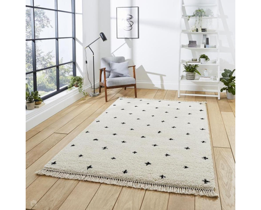 Bliss White/Black - 160cm x 220cm