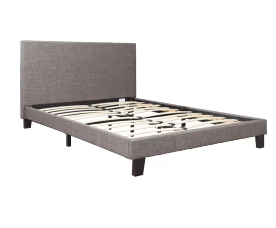 Beda King Size Bed - Grey