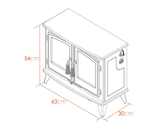 Warren Electric Stove in Pure White