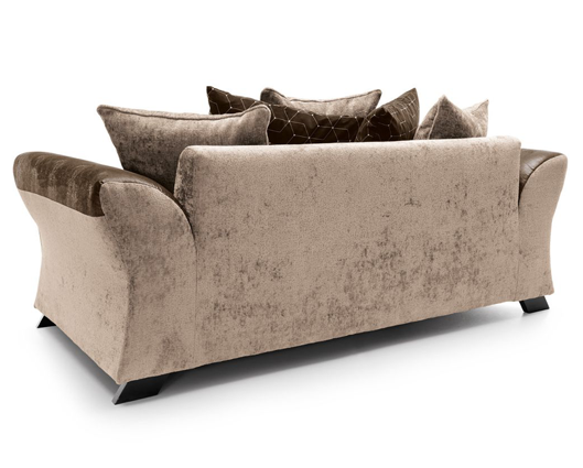 Francisco 3 Seater Sofa - Brown & Beige