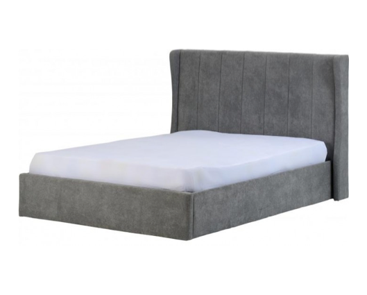 Arctic King Size Storage Bed - Dark Grey Fabric