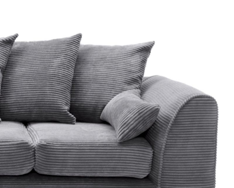 Tyler Left Hand Facing Corner Sofa - Grey