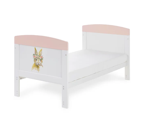 Pink Rabbit Cot Bed